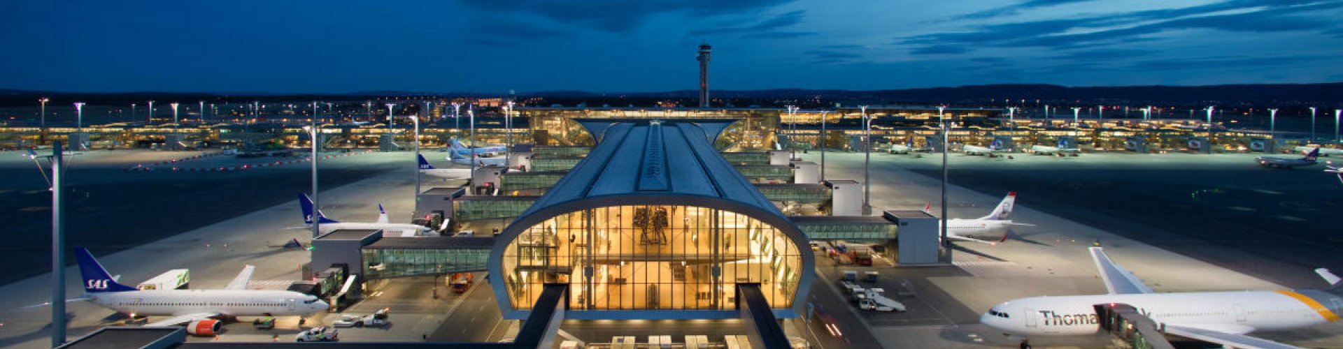 Arrivals hall at Oslo Airport Gardermoen, NO