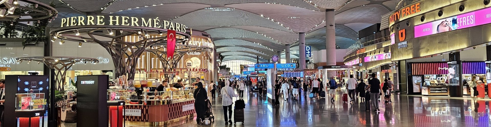 Arrivals hall at Istanbul Airport, TR