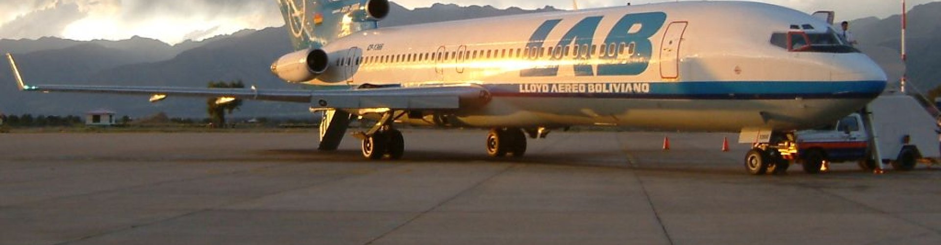 Bolivian landscape near Jorge Wilstermann Intl Airport