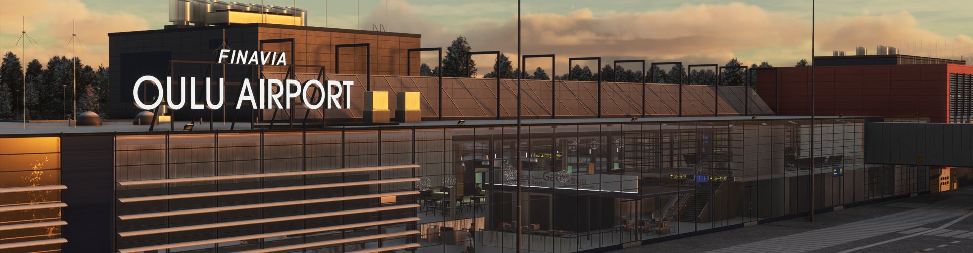 Driving road near Oulu