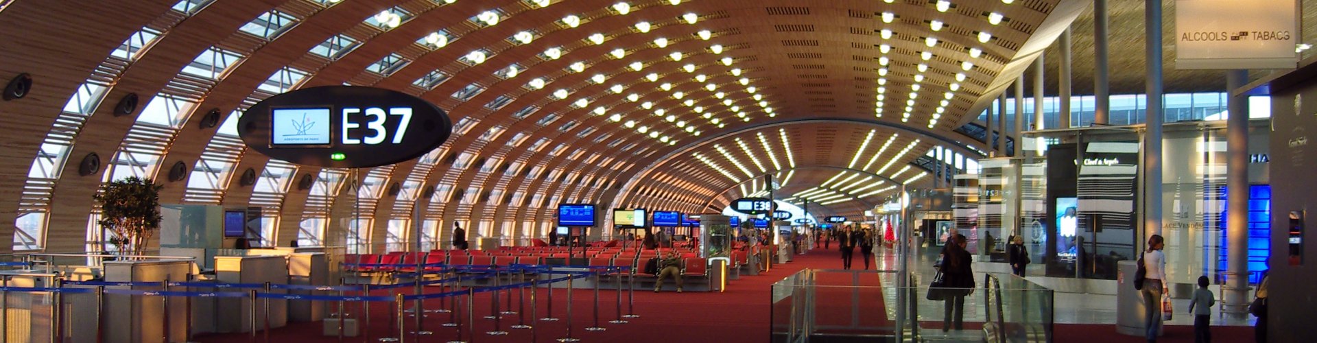 Arrivals hall at Charles De Gaulle (Roissy) Airport, FR