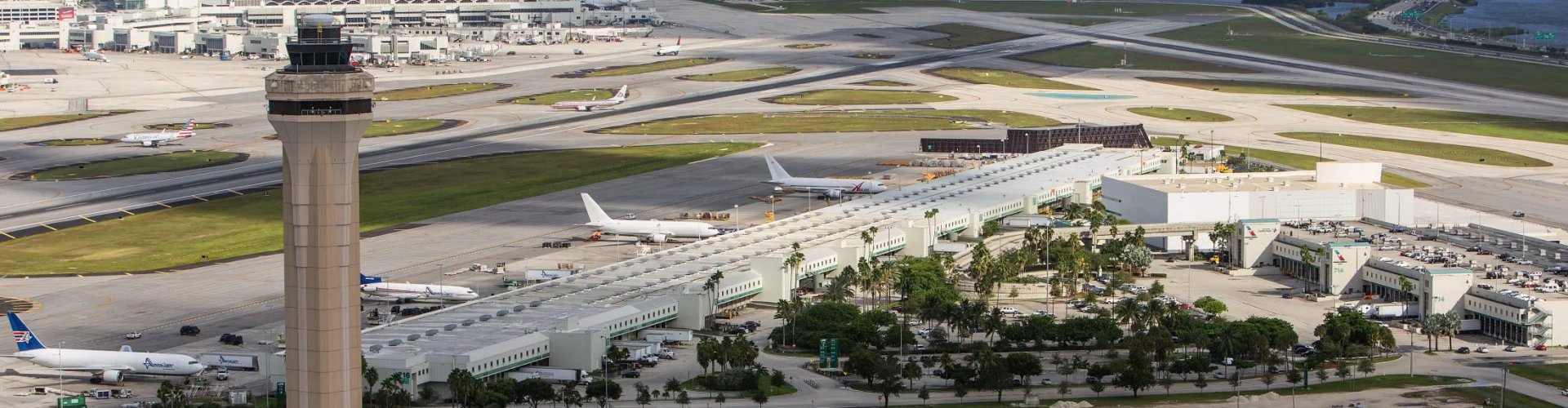Arrivals hall at Miami Airport, FL, US