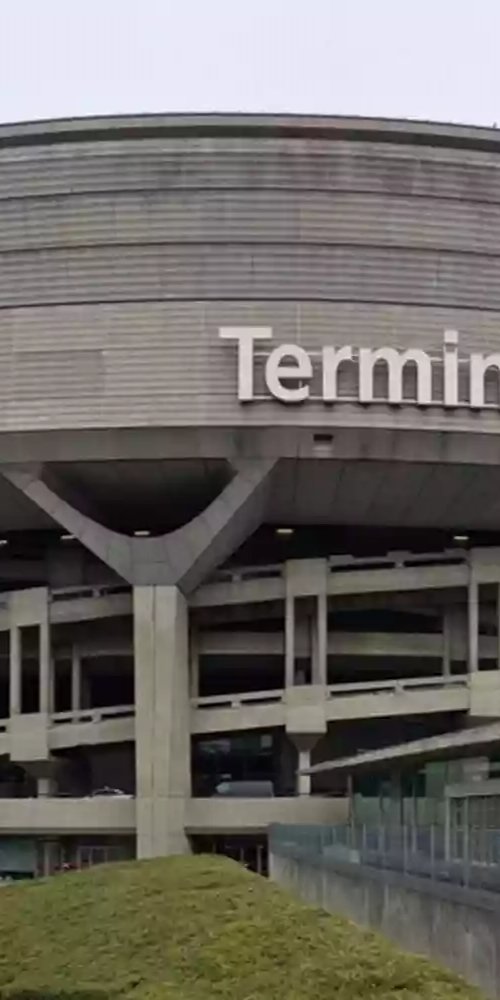 Car driving near Charles de Gaulle Airport