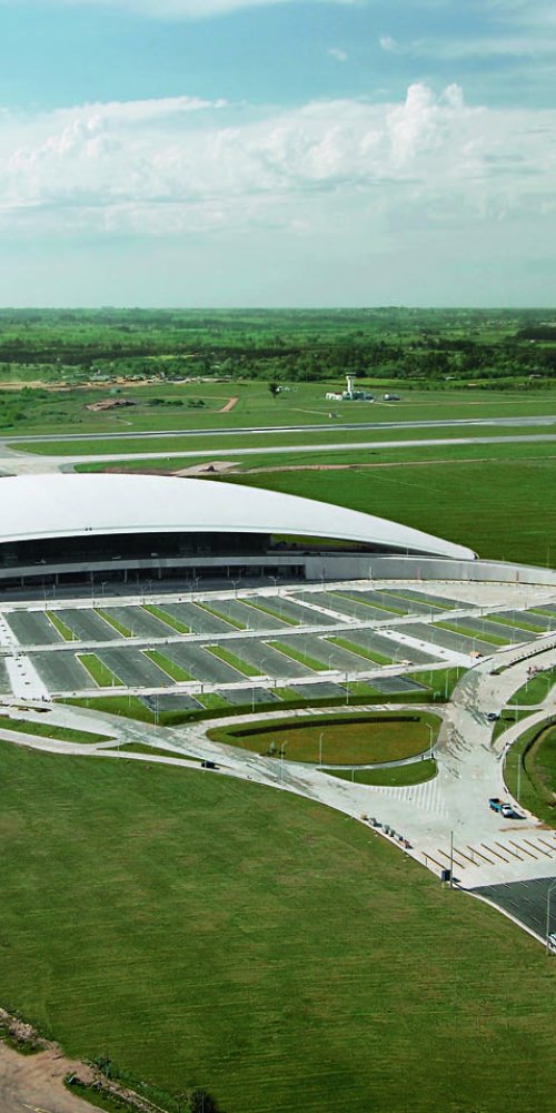 Driving near Carrasco Intl Airport