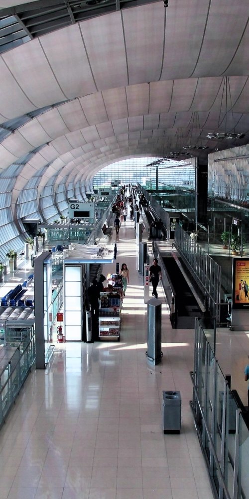 Car driving through Bangkok