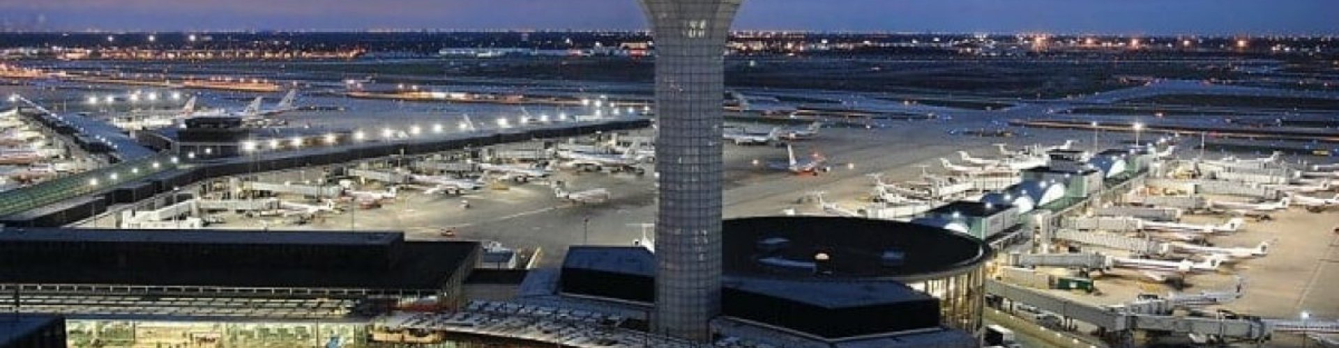 Arrivals hall at O’Hare Airport, IL, US