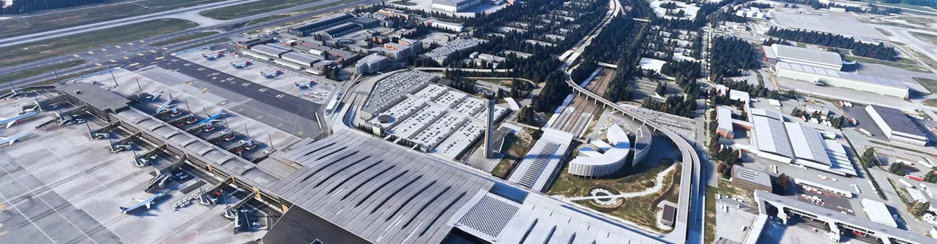 Scenic road near Oslo Airport Gardermoen