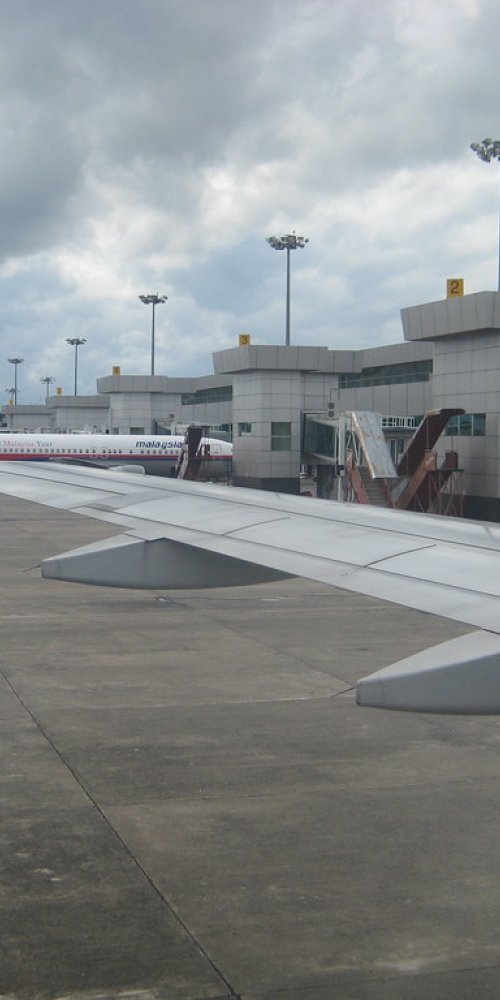 Driving near Kuching Airport, MY