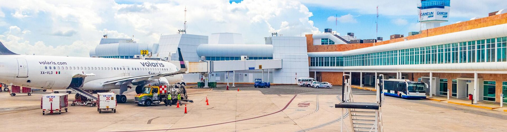 Arrivals hall at Cancún Airport, MX
