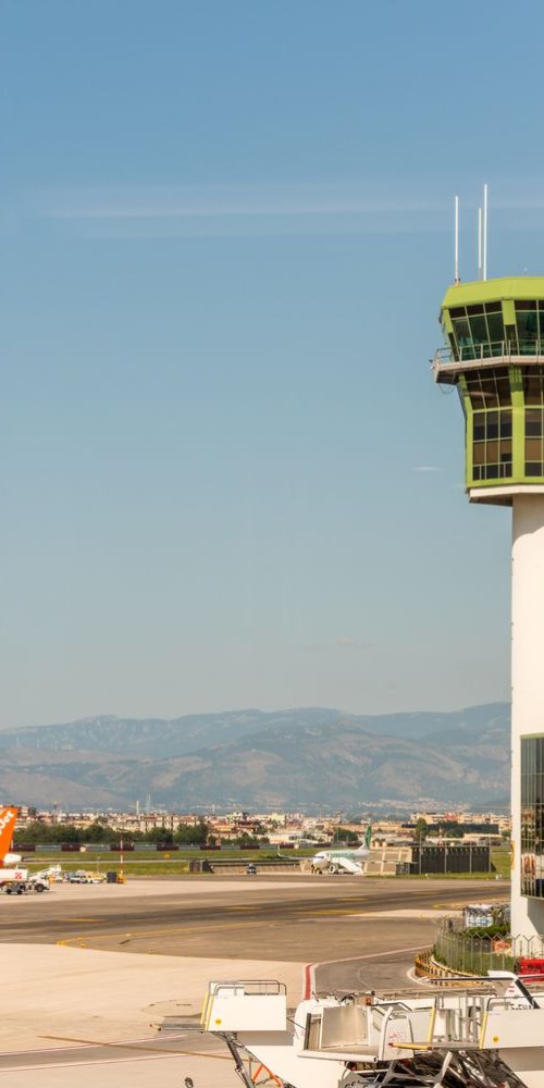 Scenic driving near Capodichino Airport