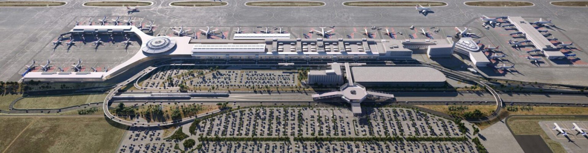 A scenic Athenian landscape with rental car in foreground