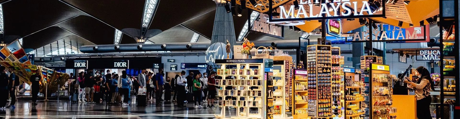 Arrivals hall at Kuala Lumpur Airport, MY
