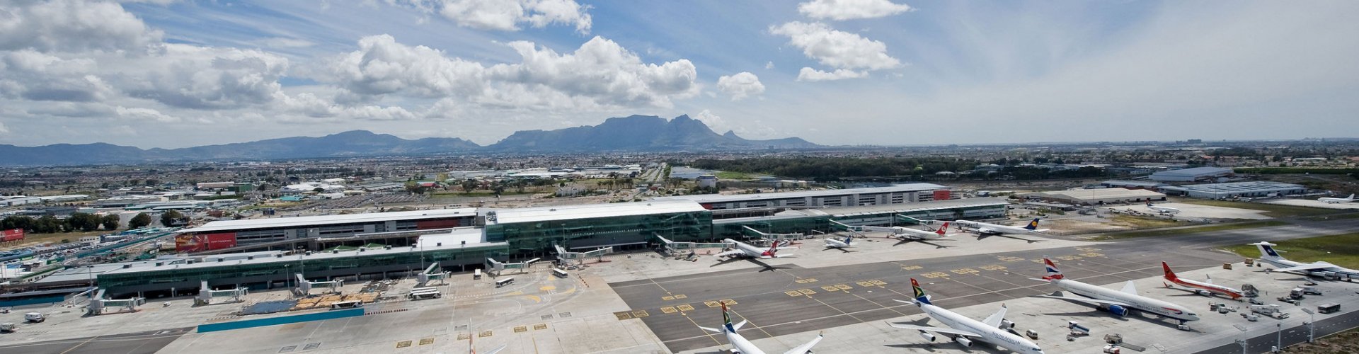 Arrivals hall at Cape Town Airport, ZA
