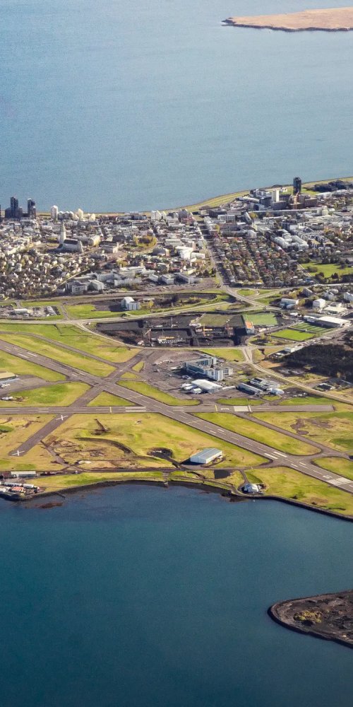 Scenic driving near Keflavik Airport