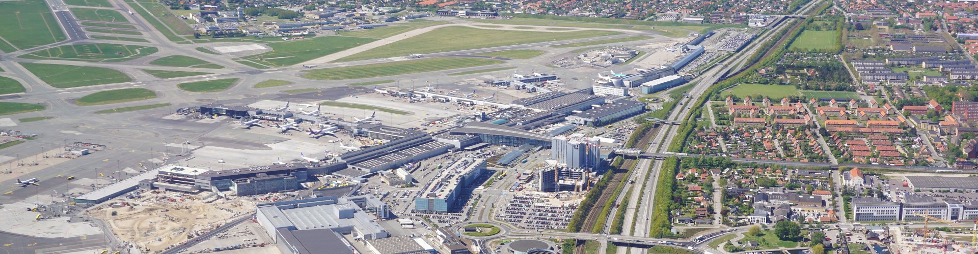 Scenic Danish countryside road near Copenhagen Airport Roskilde