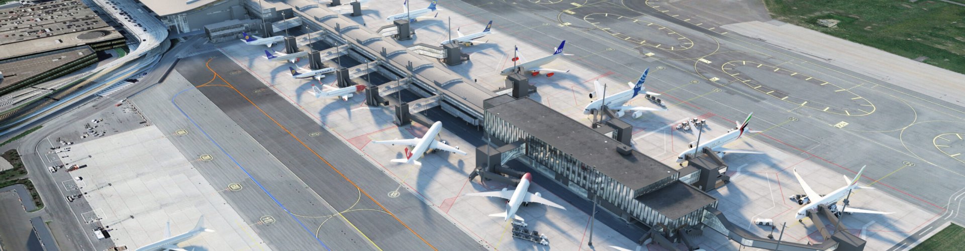 Car driving near Oslo Airport Gardermoen, NO