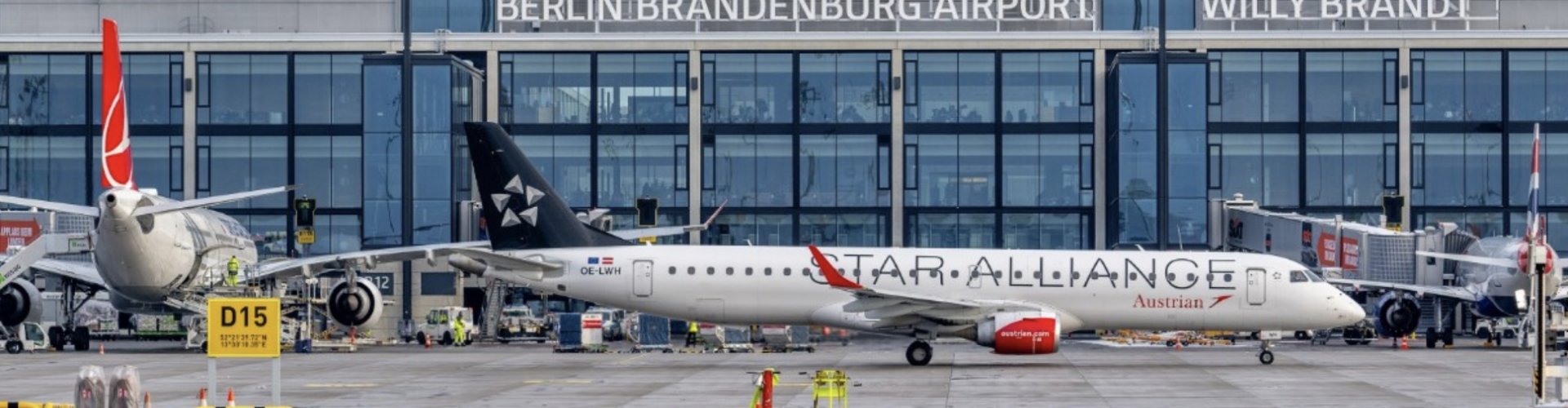 Arrivals hall at Berlin Brandenburg Airport, DE